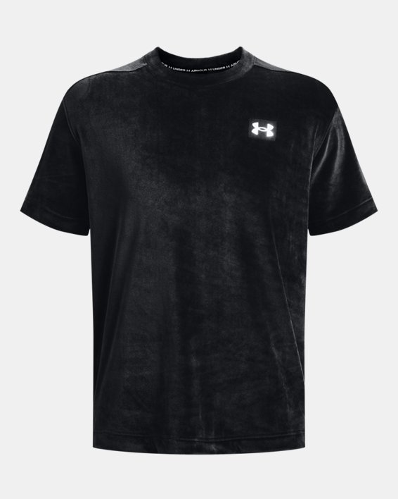 UA Velour T-Shirt, kurzärmlig für Herren, Black, pdpMainDesktop image number 5